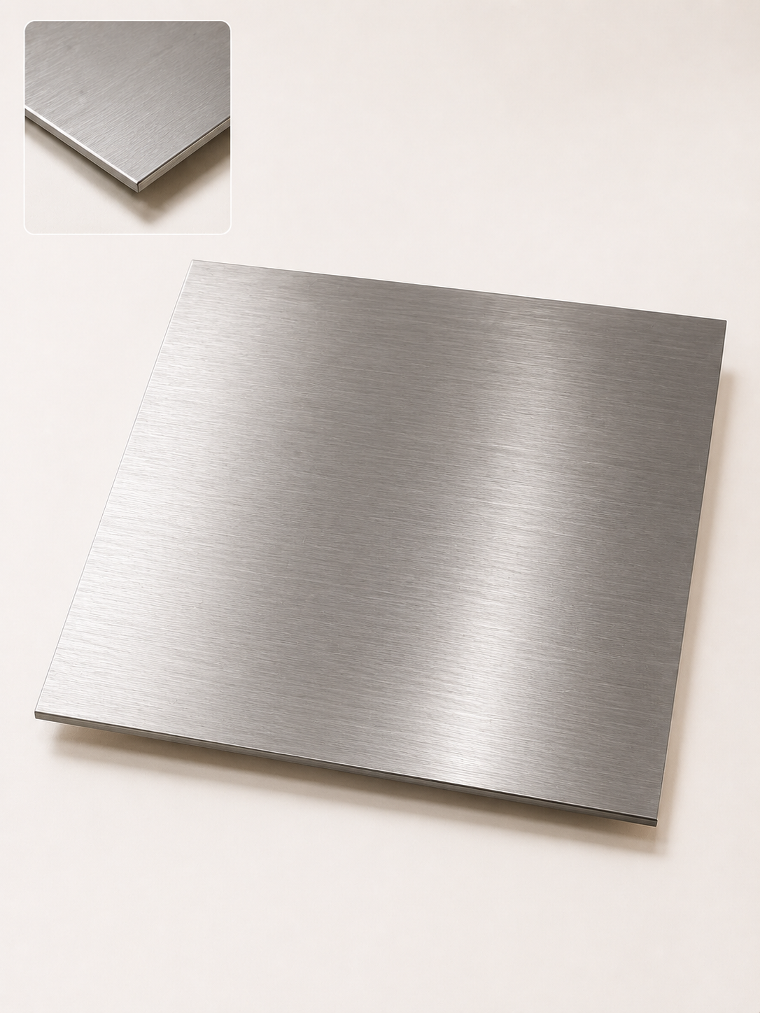 Tôle inox poli miroir